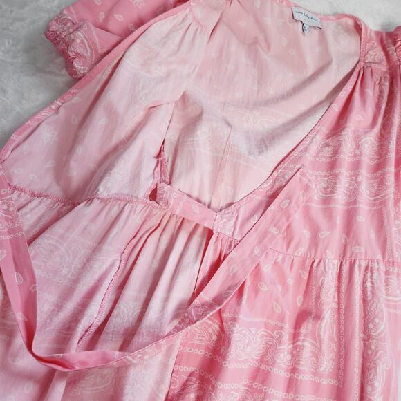 Never Fully Dressed Pink Bandana Wrap Maxi Dress - Picture 6 of 13